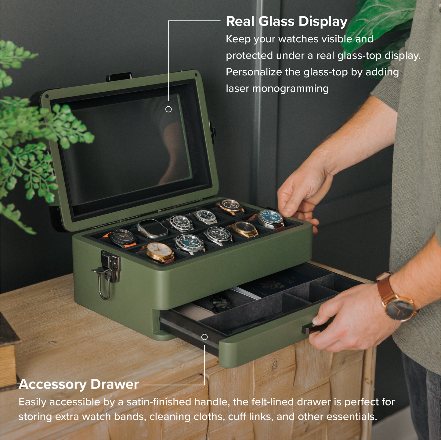 Military Watch Box - 10 Slot
