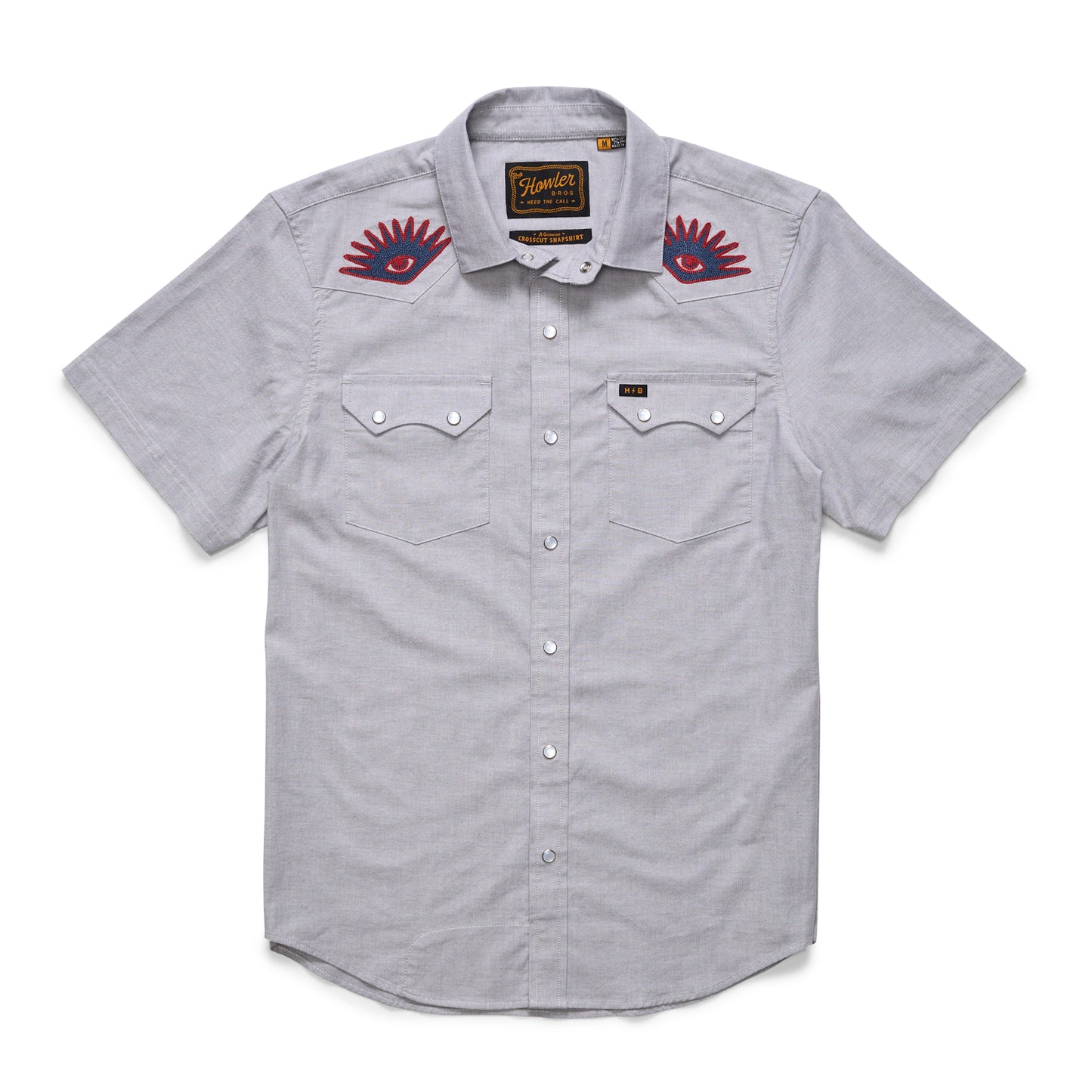 Crosscut Deluxe Snapshirt - Light Grey