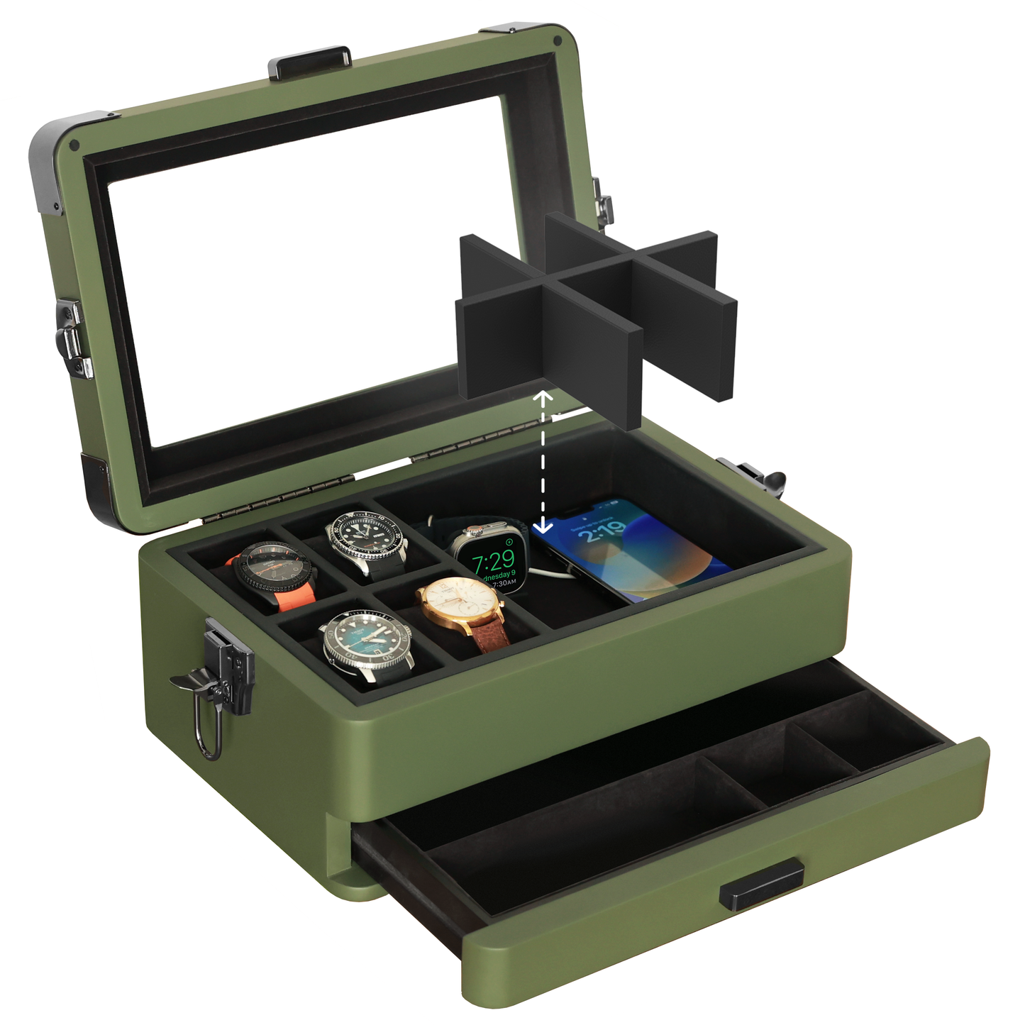 Military Watch Box - 10 Slot