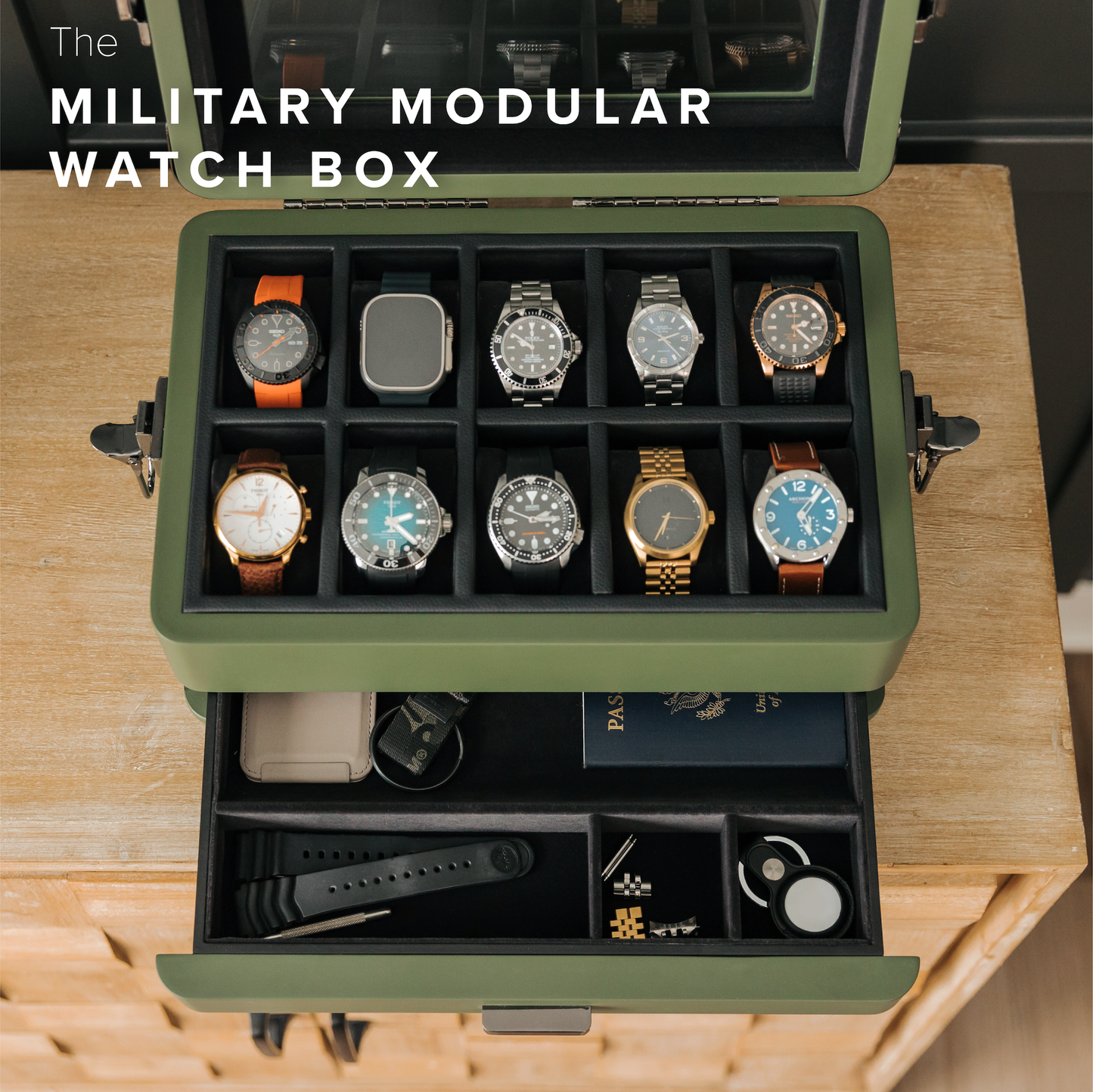Military Watch Box - 10 Slot