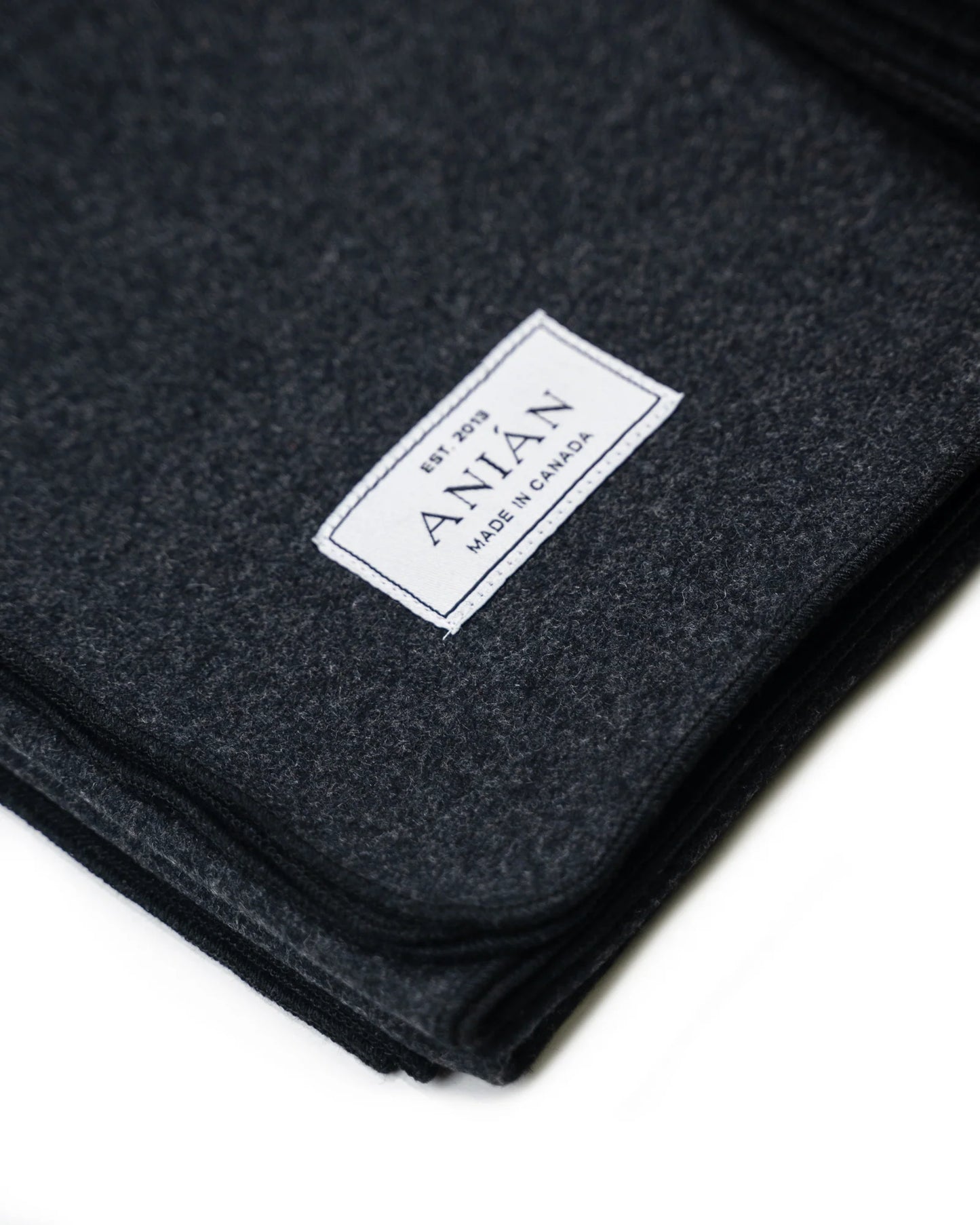 The Melton Wool Blanket - Charcoal