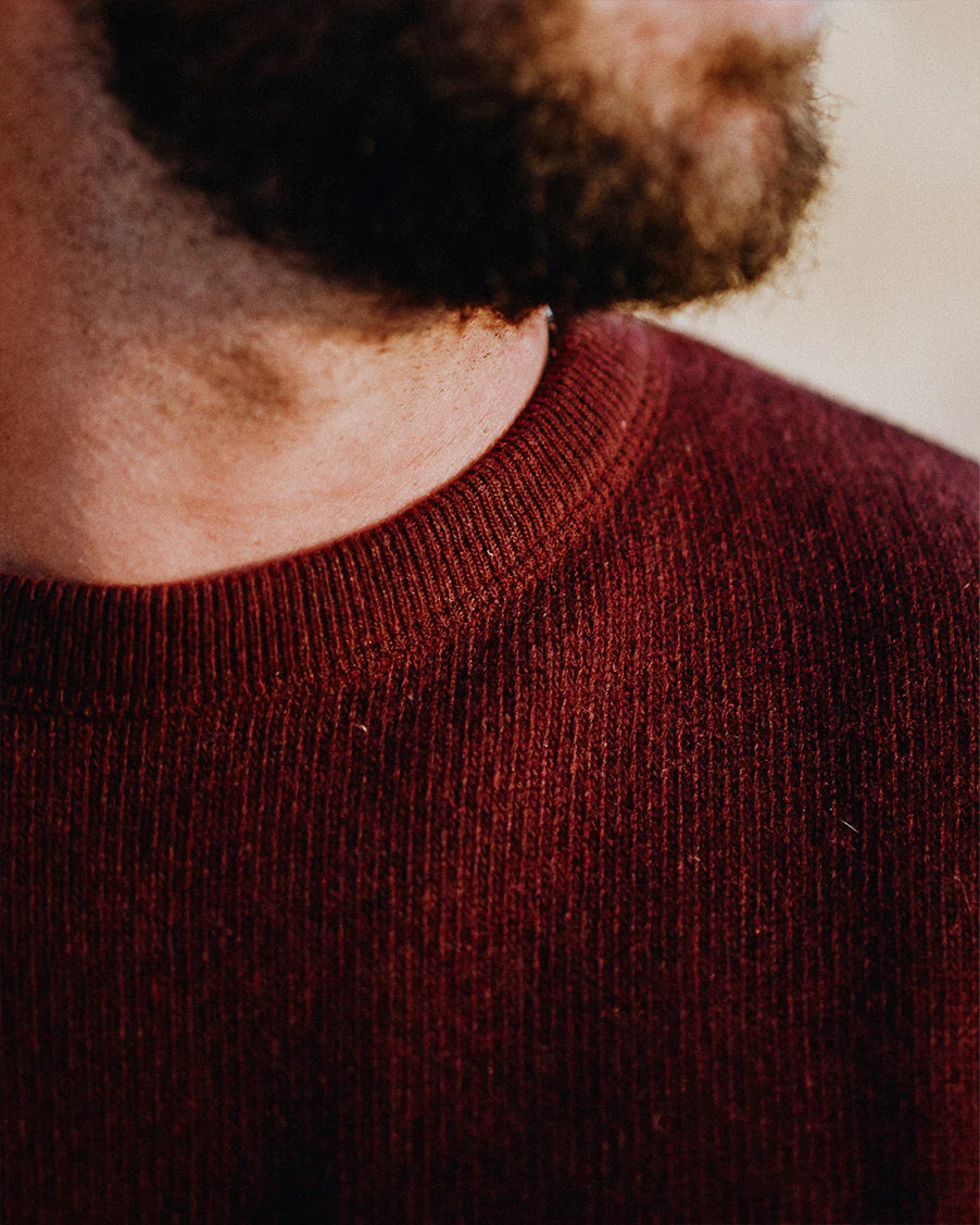 The Cashmino Crewneck - Merlot