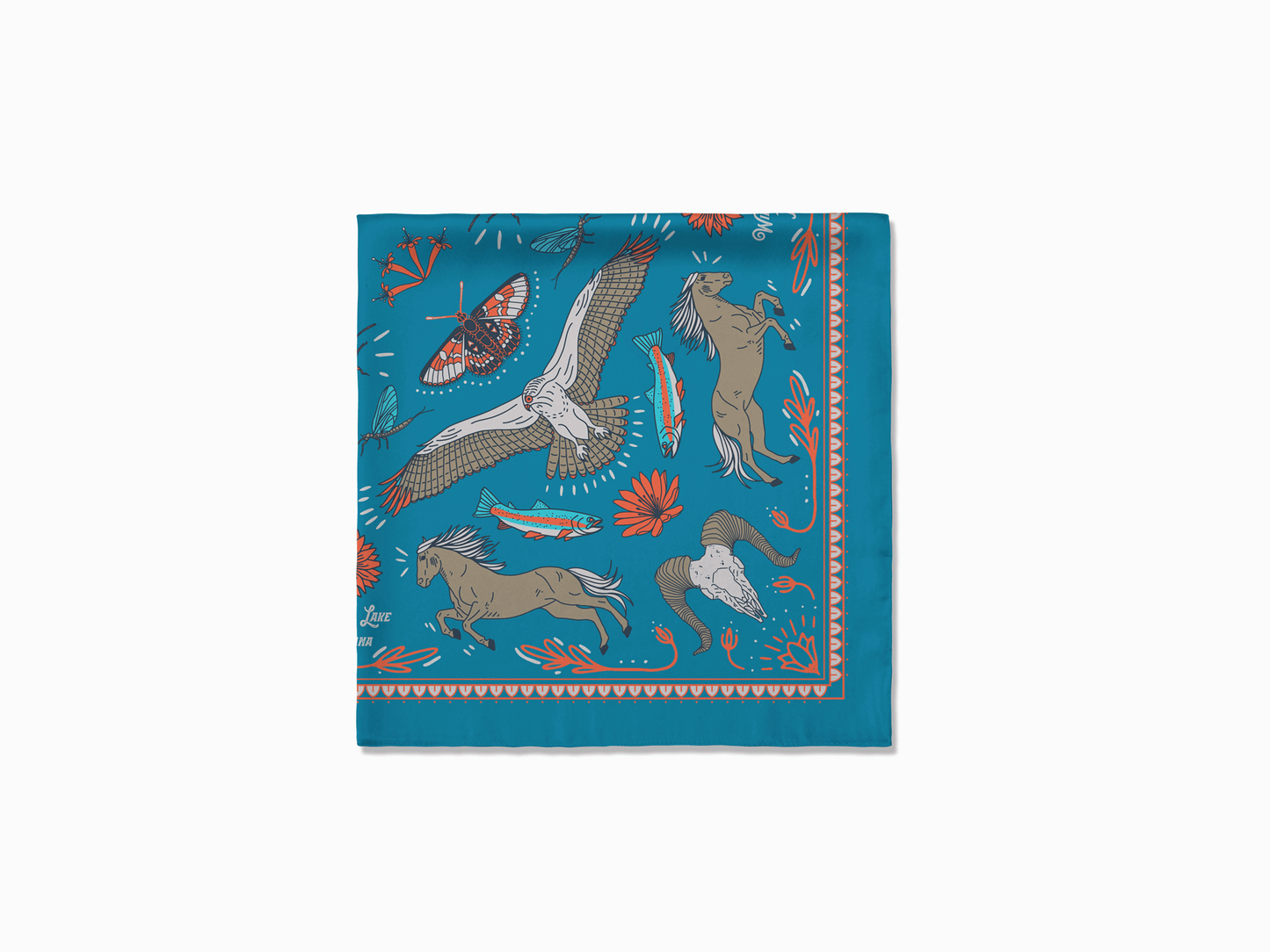 Wild Horse Island, Flathead Lake, Montana Bandana - NEW