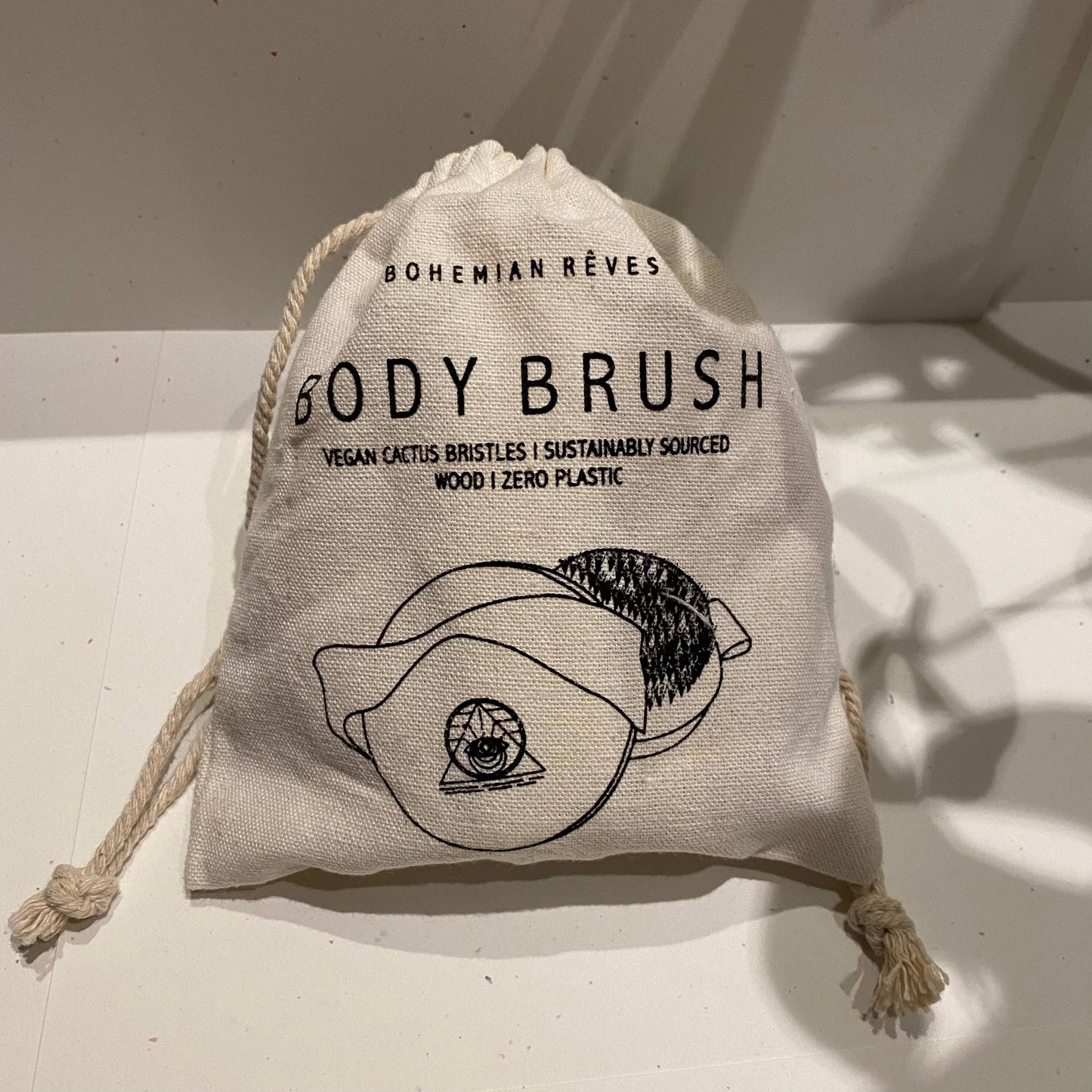 VEGAN Cactus Bristle Sustainable Contoured Dry Body Brush