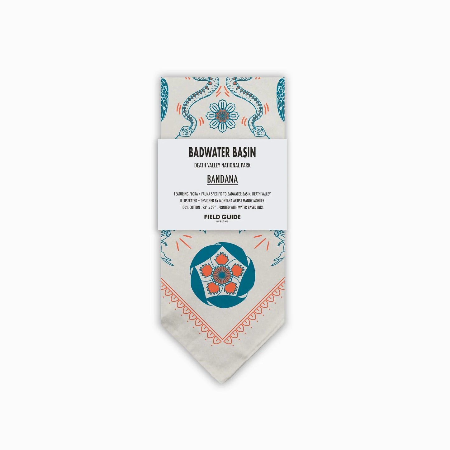 Badwater Basin - Death Valley Bandana - Natural