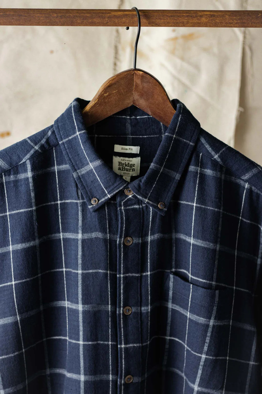 Sutton Slim Shirt / Moonrise Windowpane