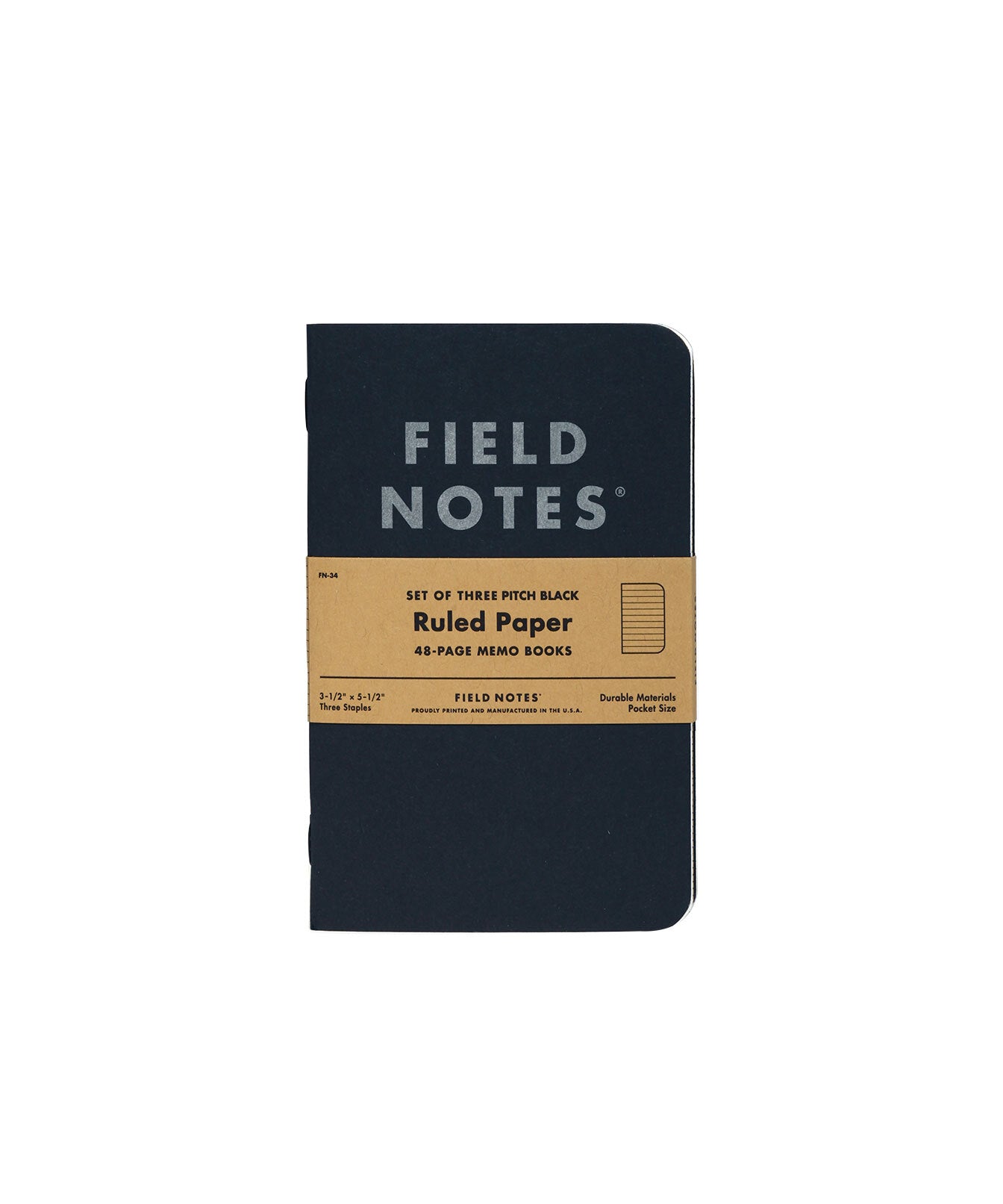 Pitch Black Note Book / Memo Book