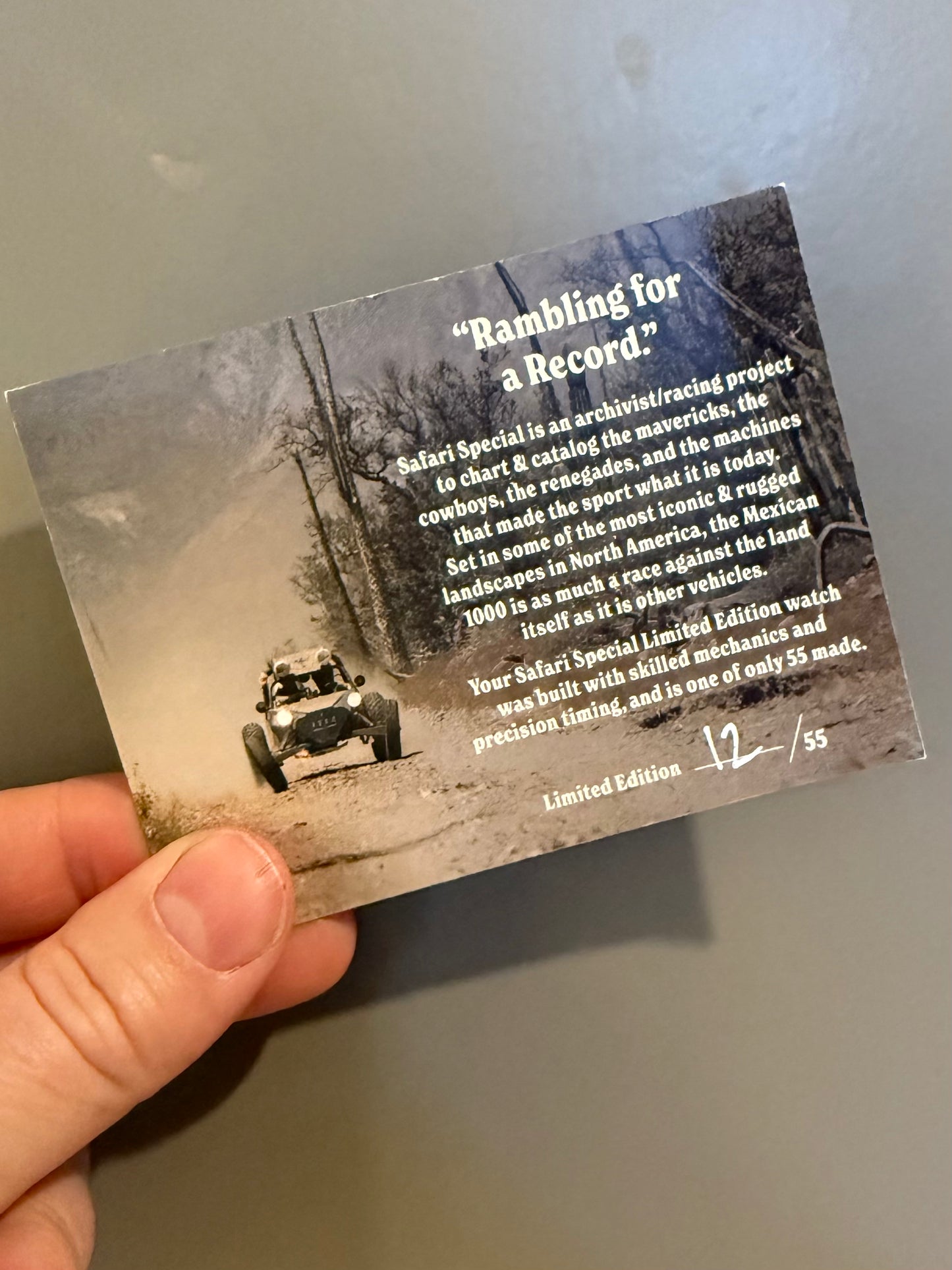 Safari Special Limited Edition 12/55