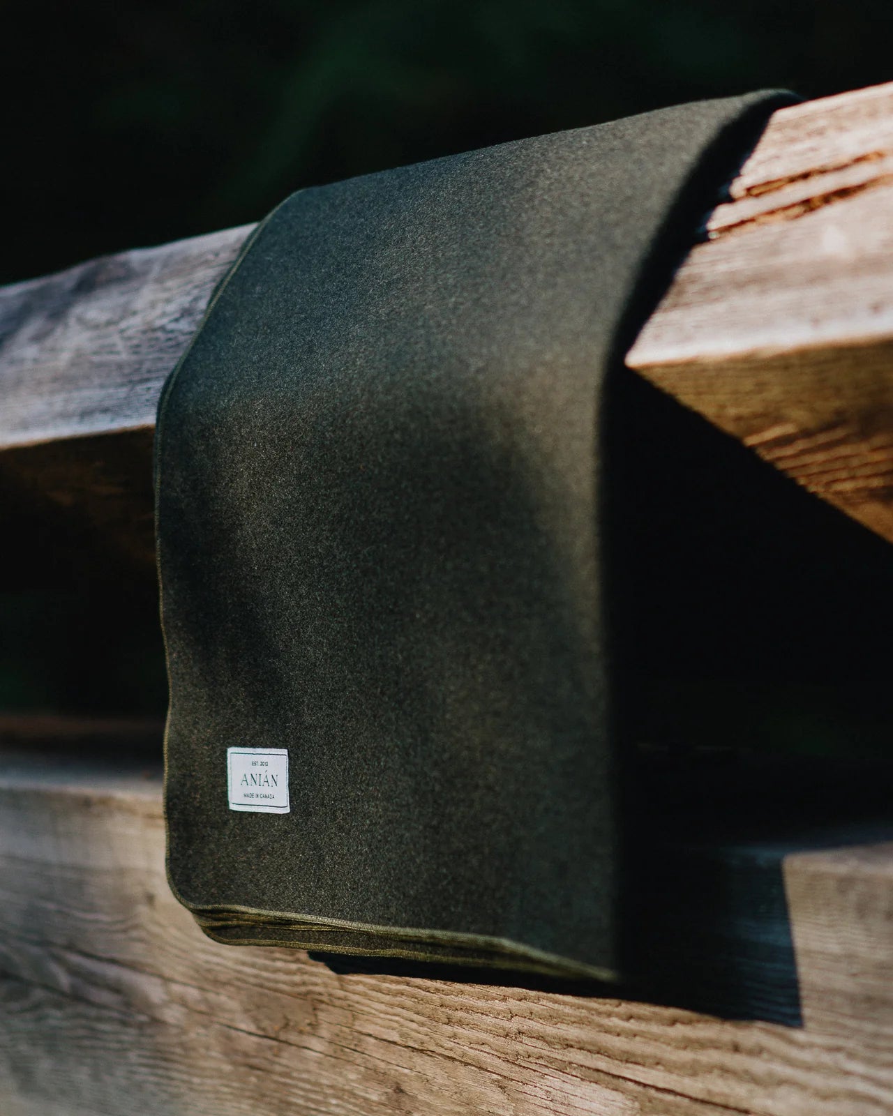 The Melton Wool Blanket - Olive