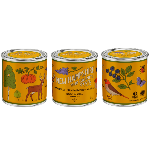 New Hampshire State Candle