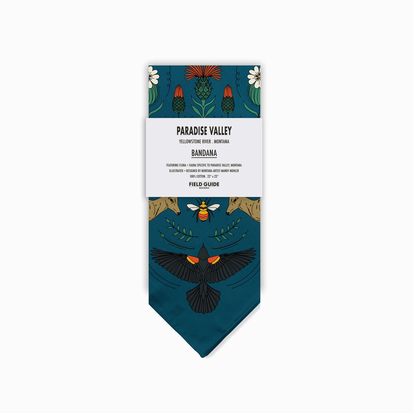 Paradise Valley - Yellowstone River - Montana - Landmark Bandana