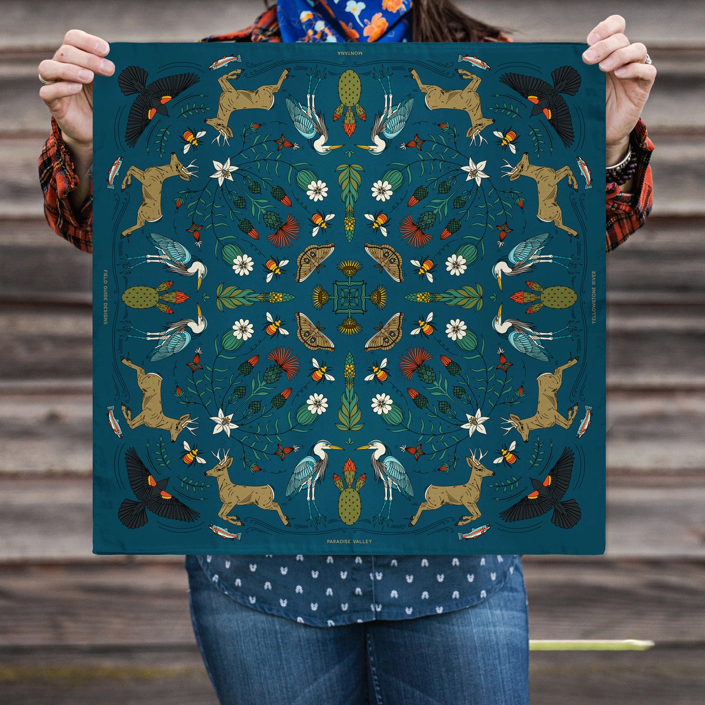 Paradise Valley - Yellowstone River - Montana - Landmark Bandana