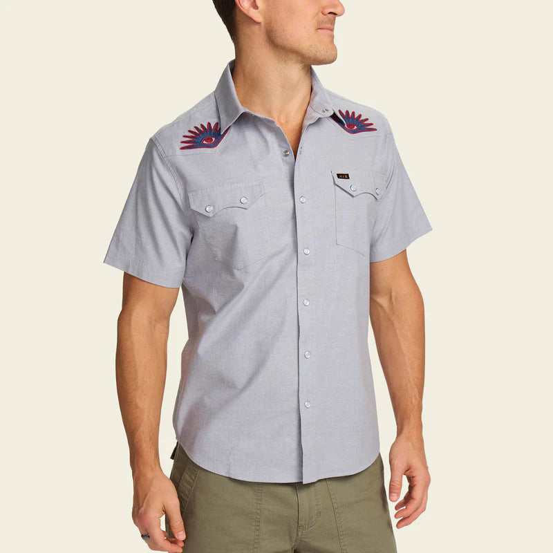 Crosscut Deluxe Snapshirt - Light Grey