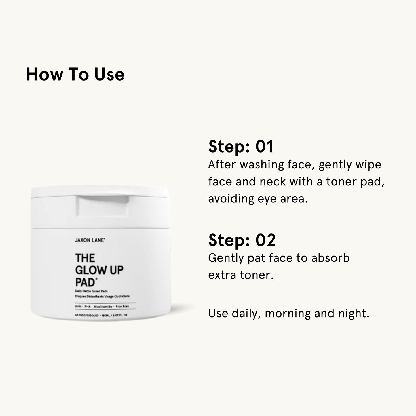 Glow Up Pad - Daily Detox Toner Pad (60 Pads)