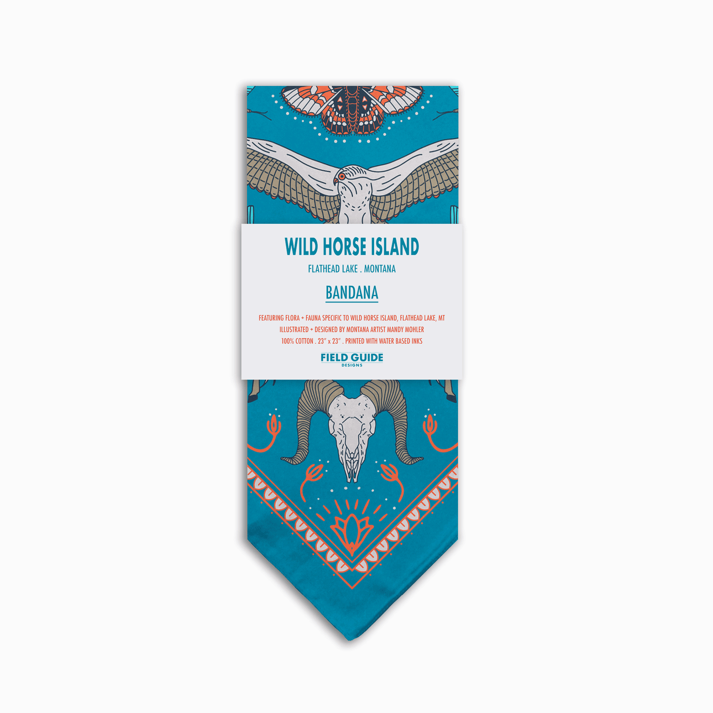 Wild Horse Island, Flathead Lake, Montana Bandana - NEW