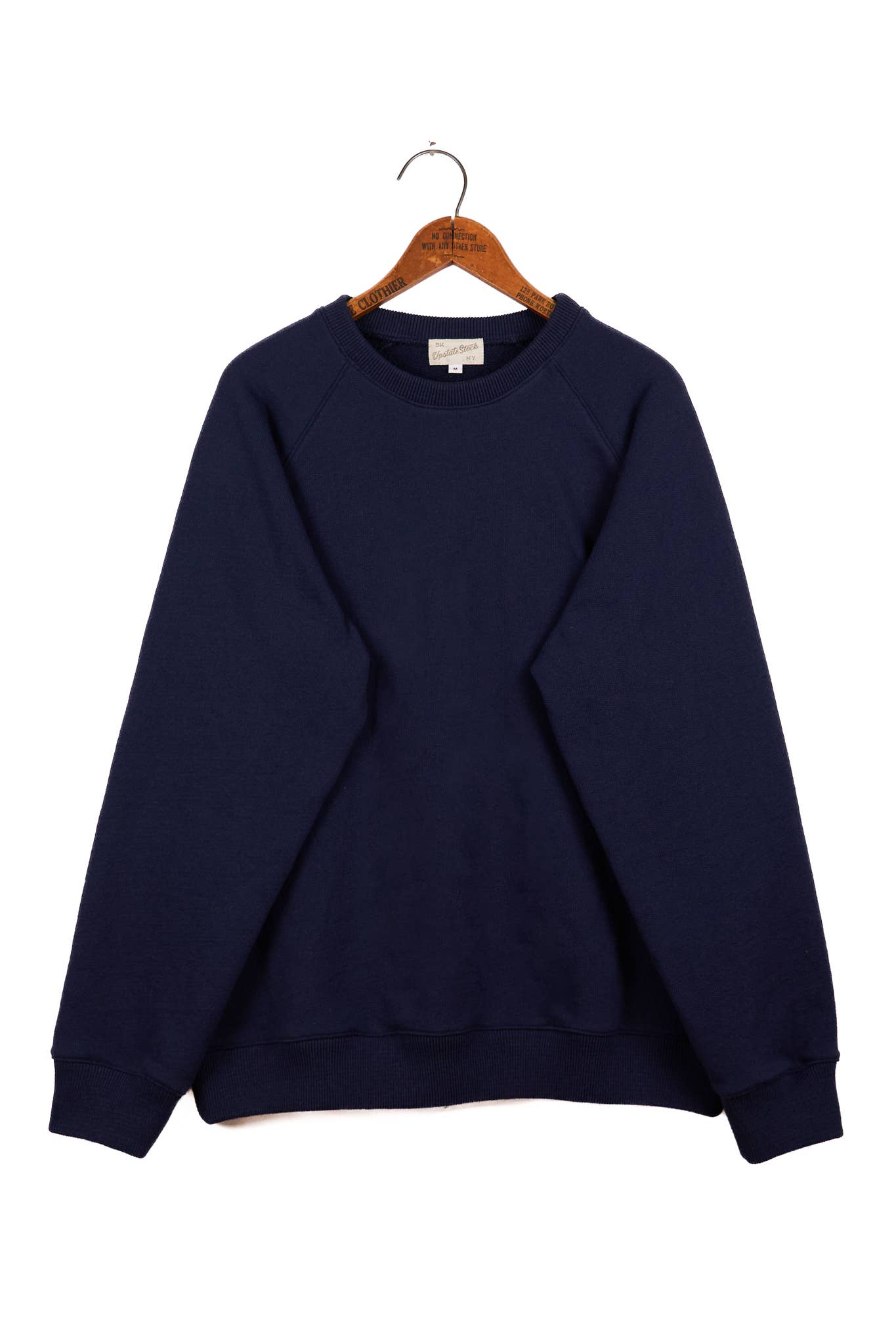 Amagansett Beach Upcycled Terry Cotton Sweater-Navy