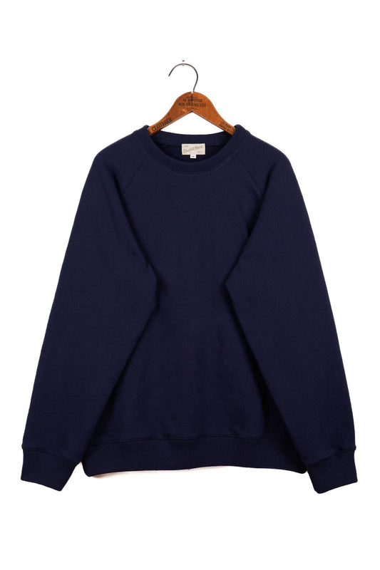 Amagansett Beach Upcycled Terry Cotton Sweater-Navy