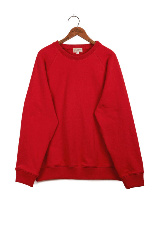 Amagansett Beach Upcycled Terry Cotton Sweater - Cherry Red