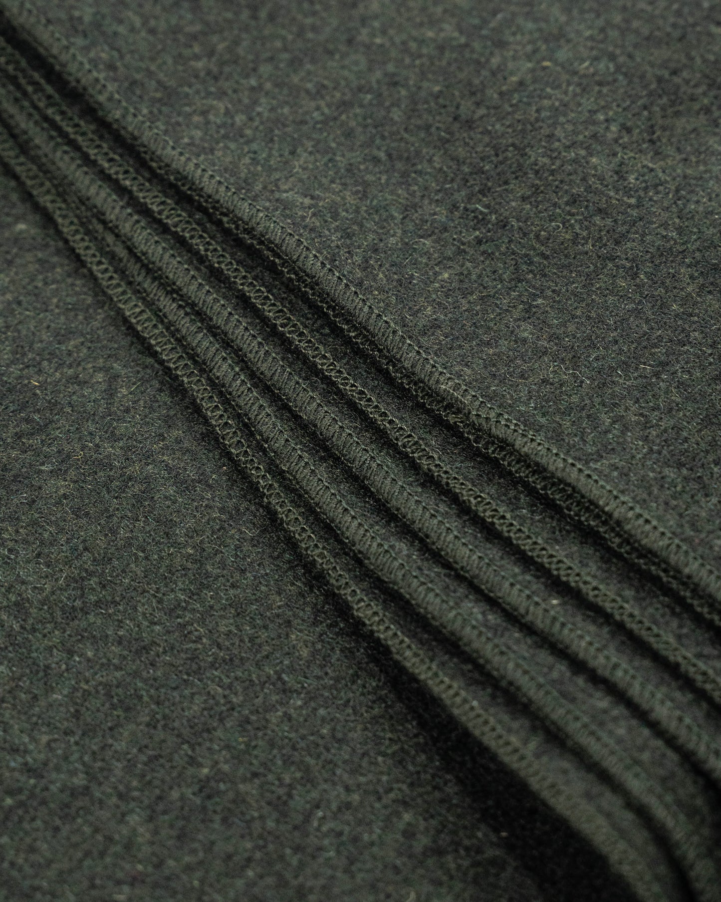 The Melton Wool Blanket - Olive