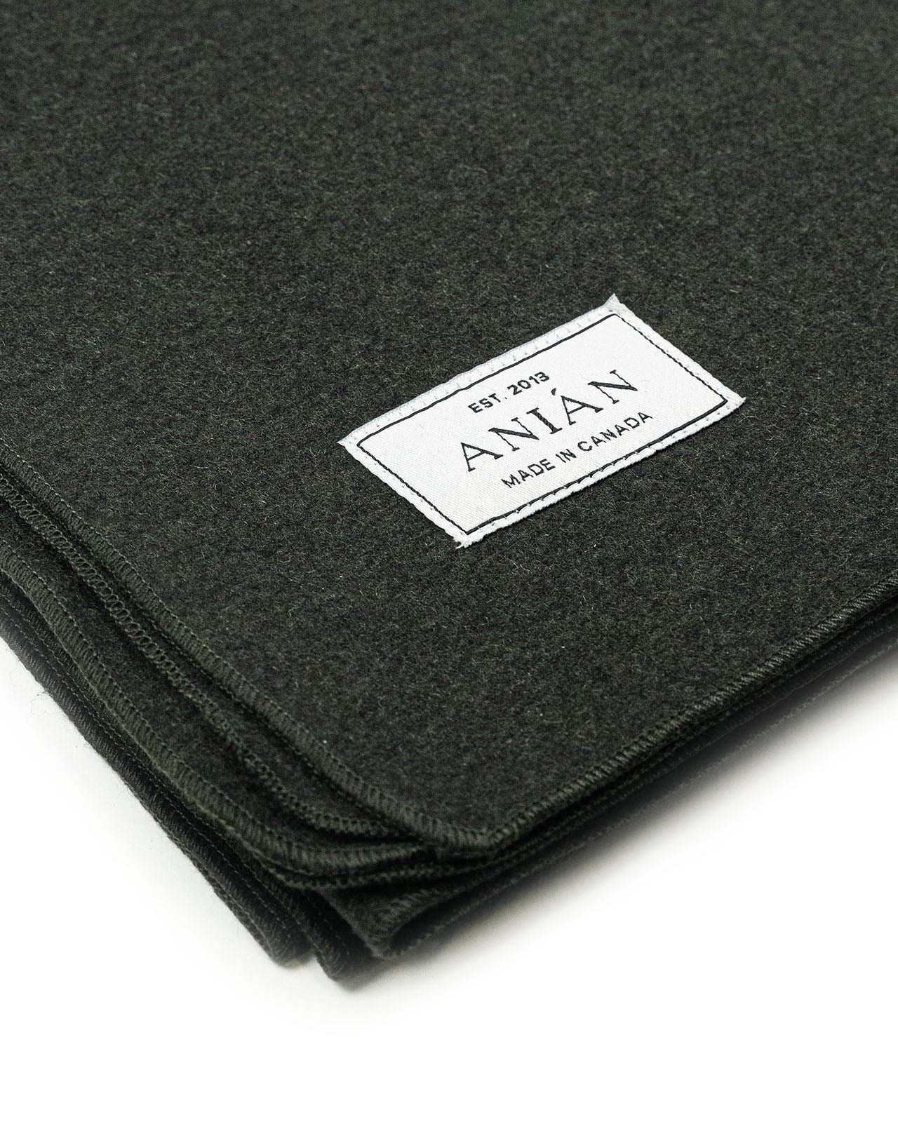 The Melton Wool Blanket - Olive