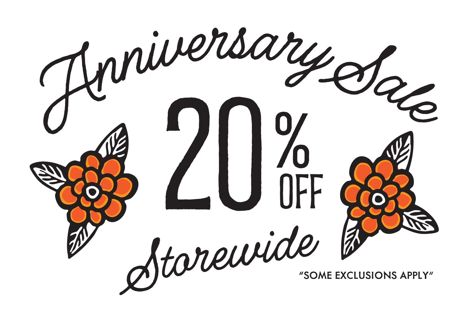 1 Year Anniversary Sale