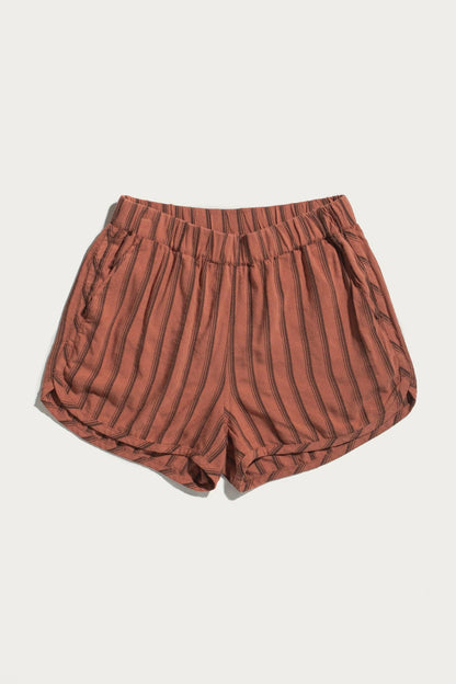 Luca Track Short / Rust Stripe
