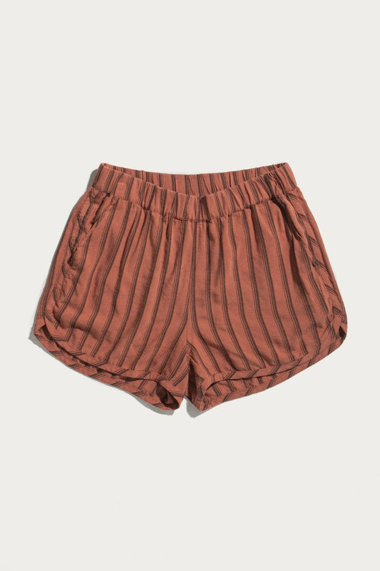 Luca Track Short / Rust Stripe