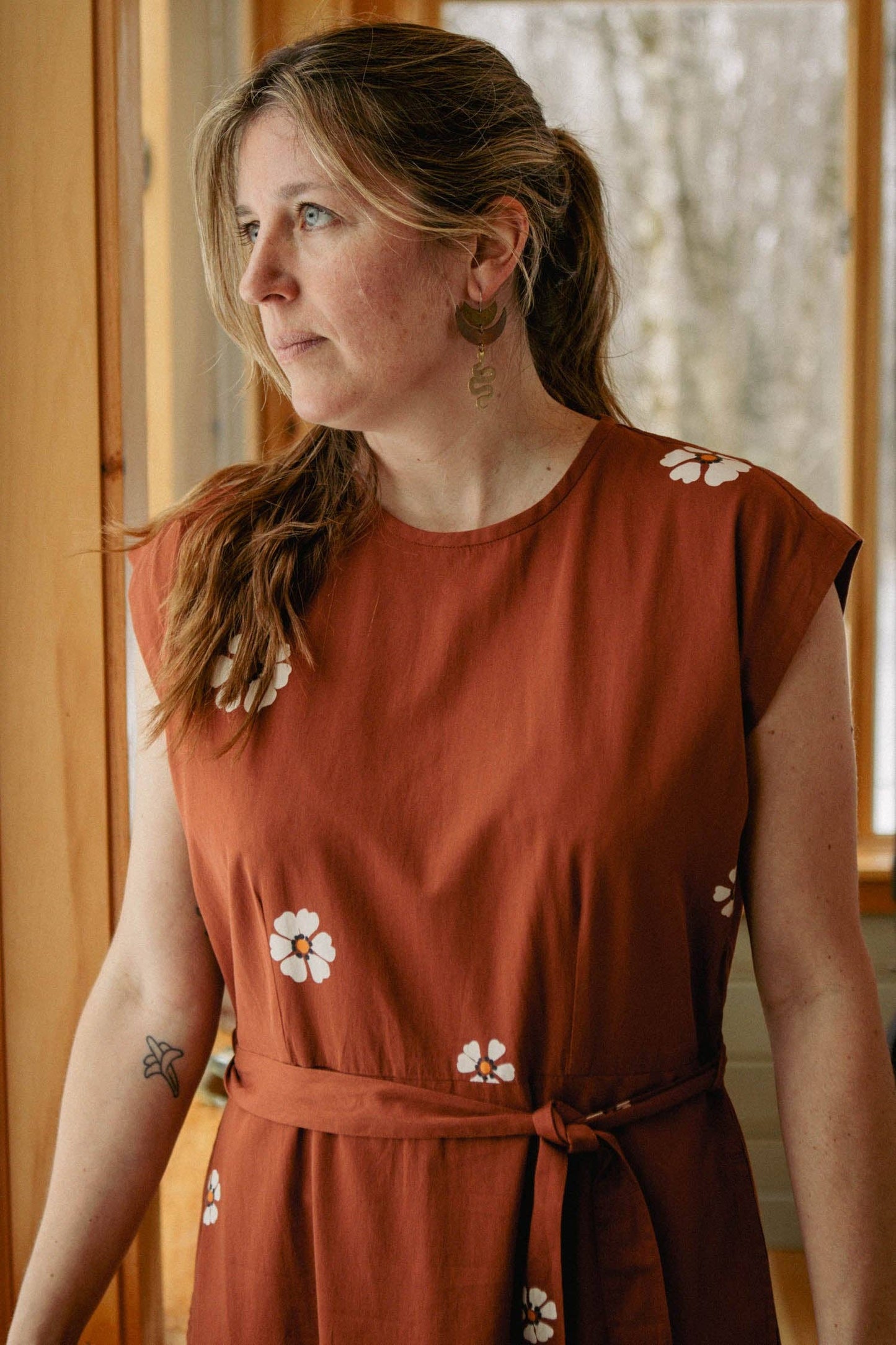 Eloise Dress / Redstone Bloom