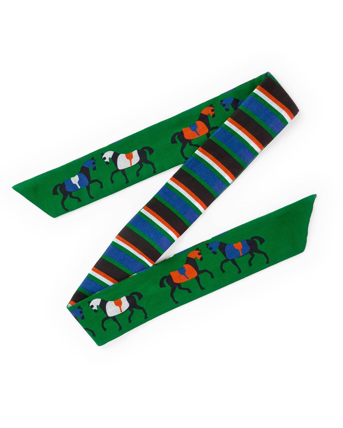Camile Skinny Scarf Horse Print 36x2