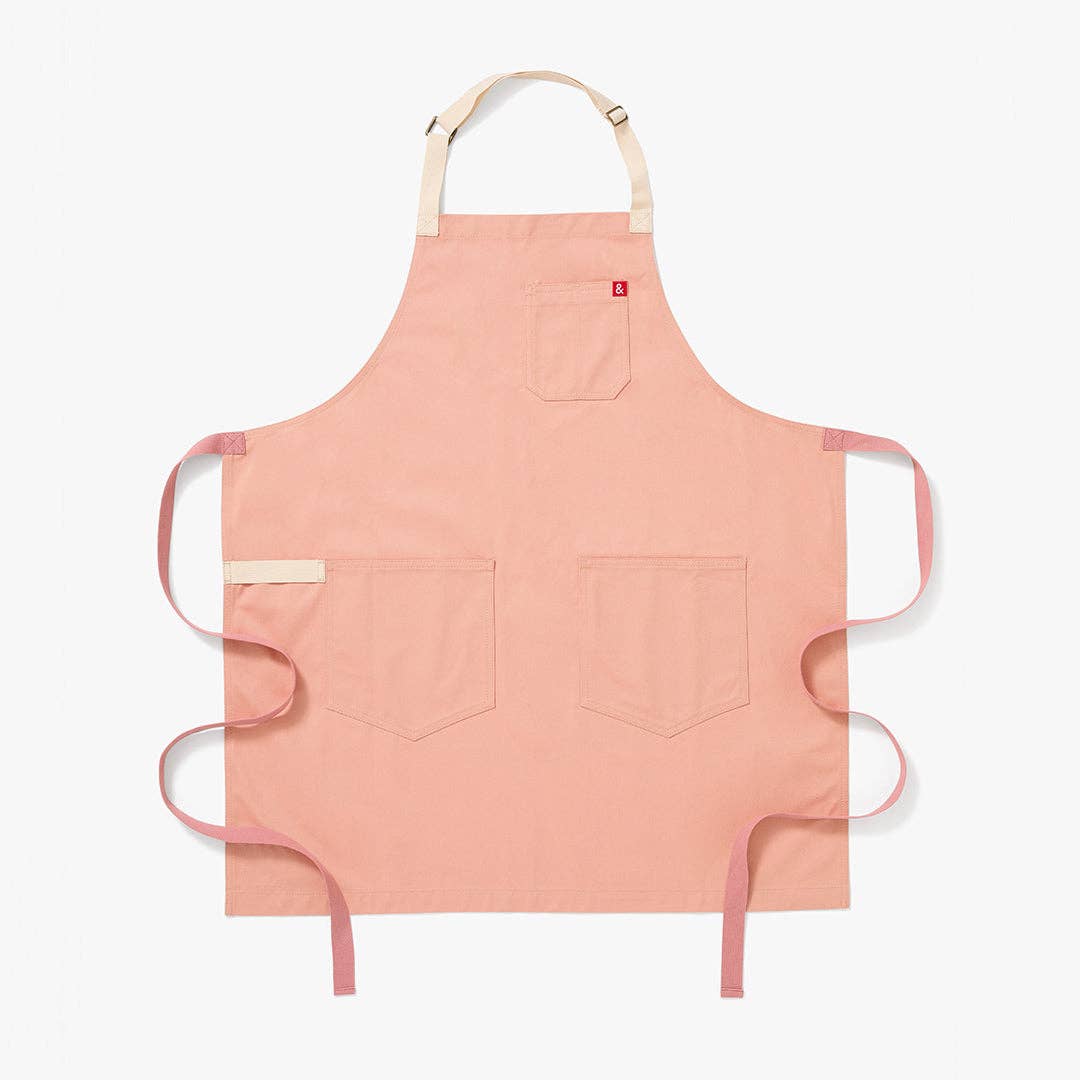 The Essential Garment Dyed Apron - Rose
