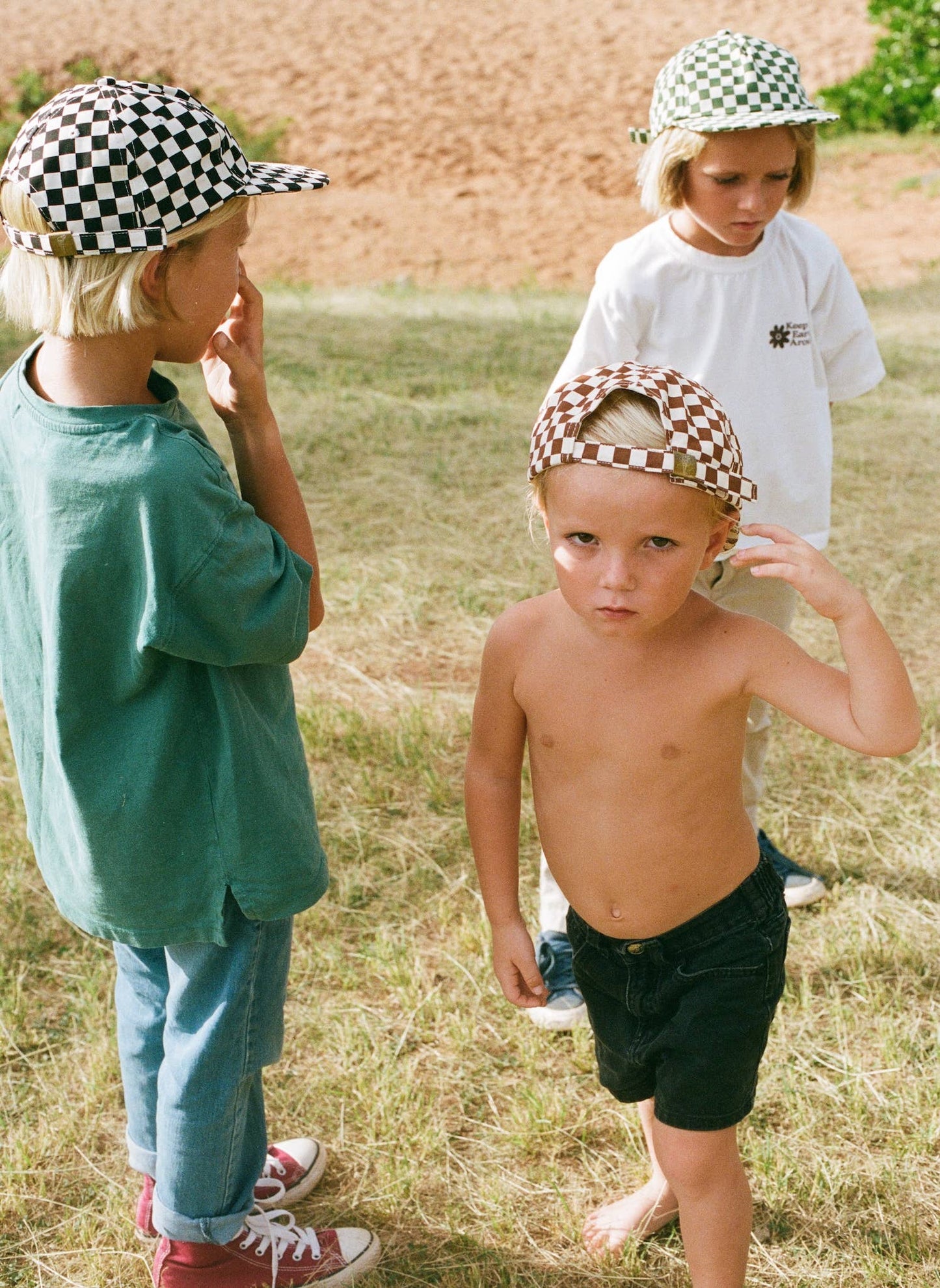 Kids Checkerboard Field Trip Hat