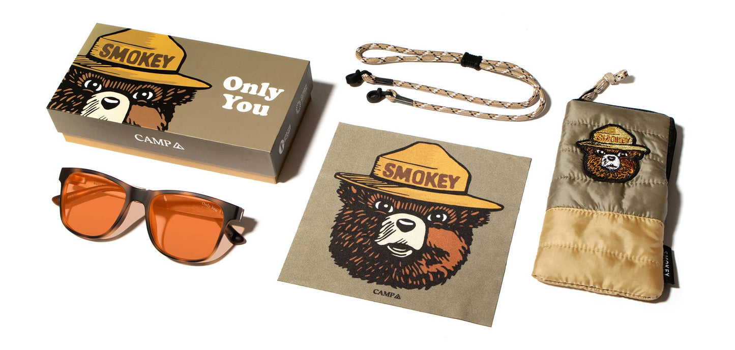 Smokey Bear x CAMP Trail Sunglasses - Matte Tortoise