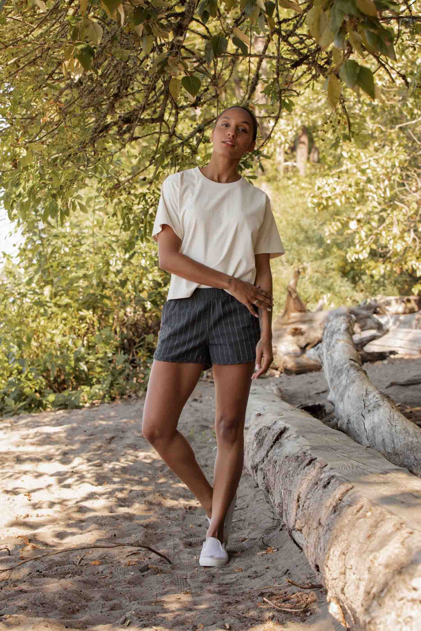 Recycled Boxy Tee / Ivory