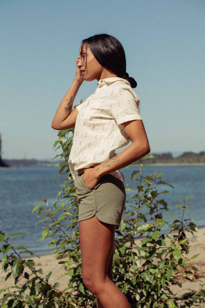 Lana Shirt / Dune Chevron