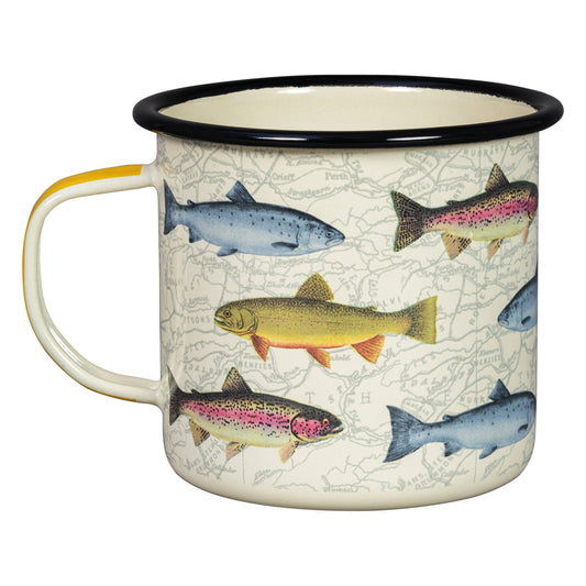Enamel Mug - Fish, 17oz