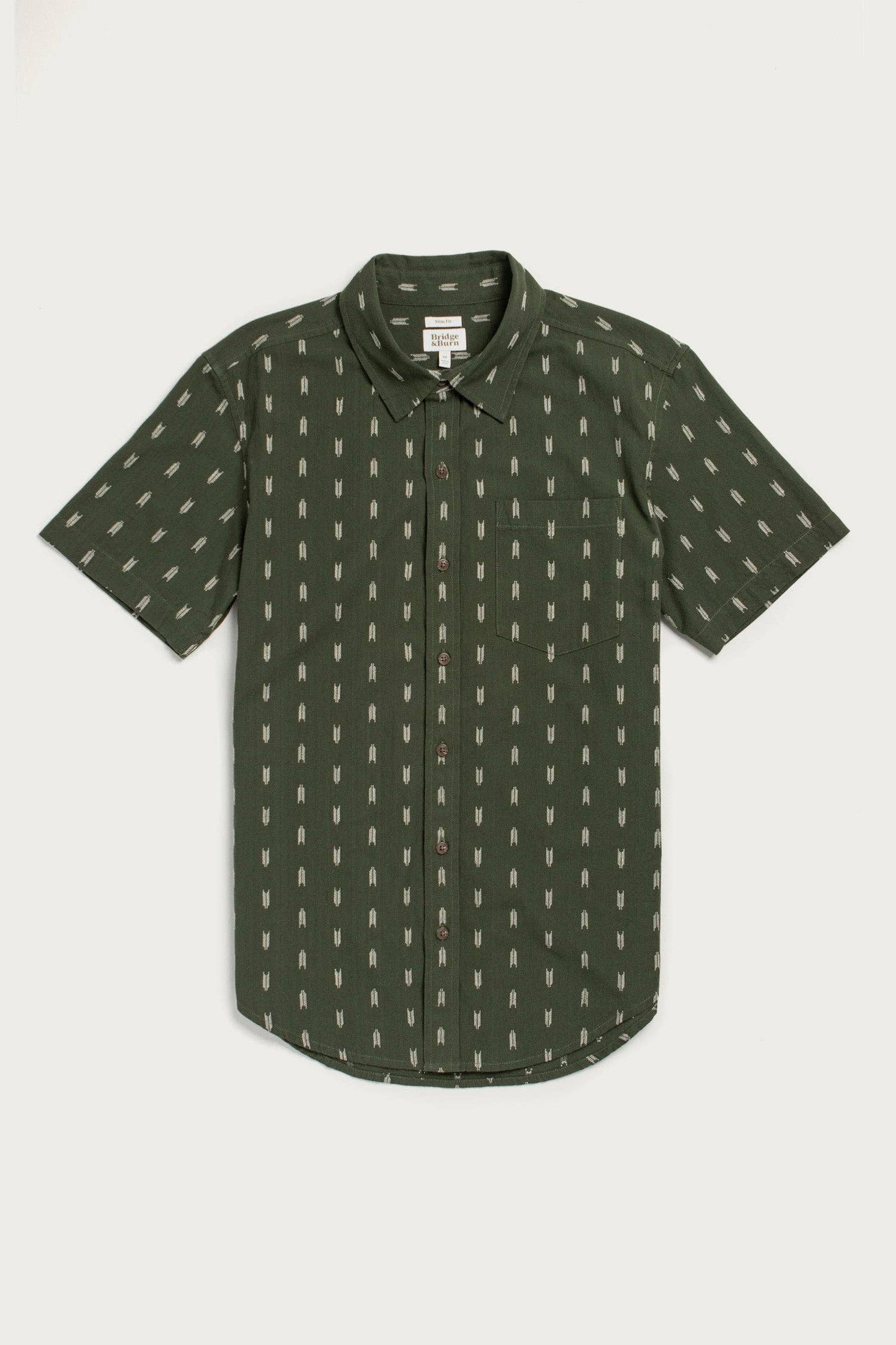 Harbor Slim Shirt / Thyme Arrows