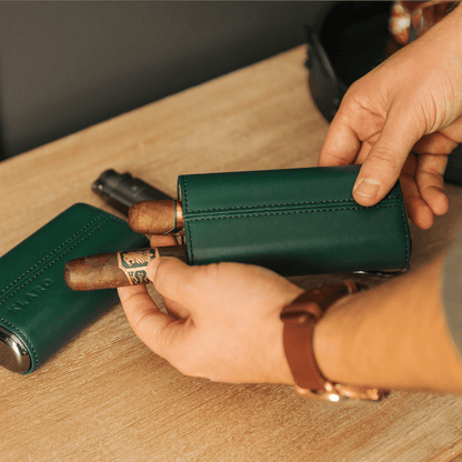 Premium 3 Cigar Travel Case