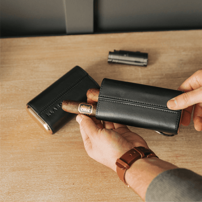 Premium 3 Cigar Travel Case