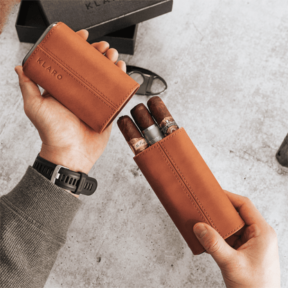 Premium 3 Cigar Travel Case