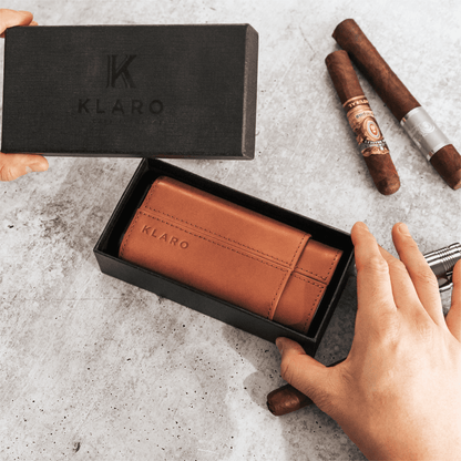 Premium 3 Cigar Travel Case