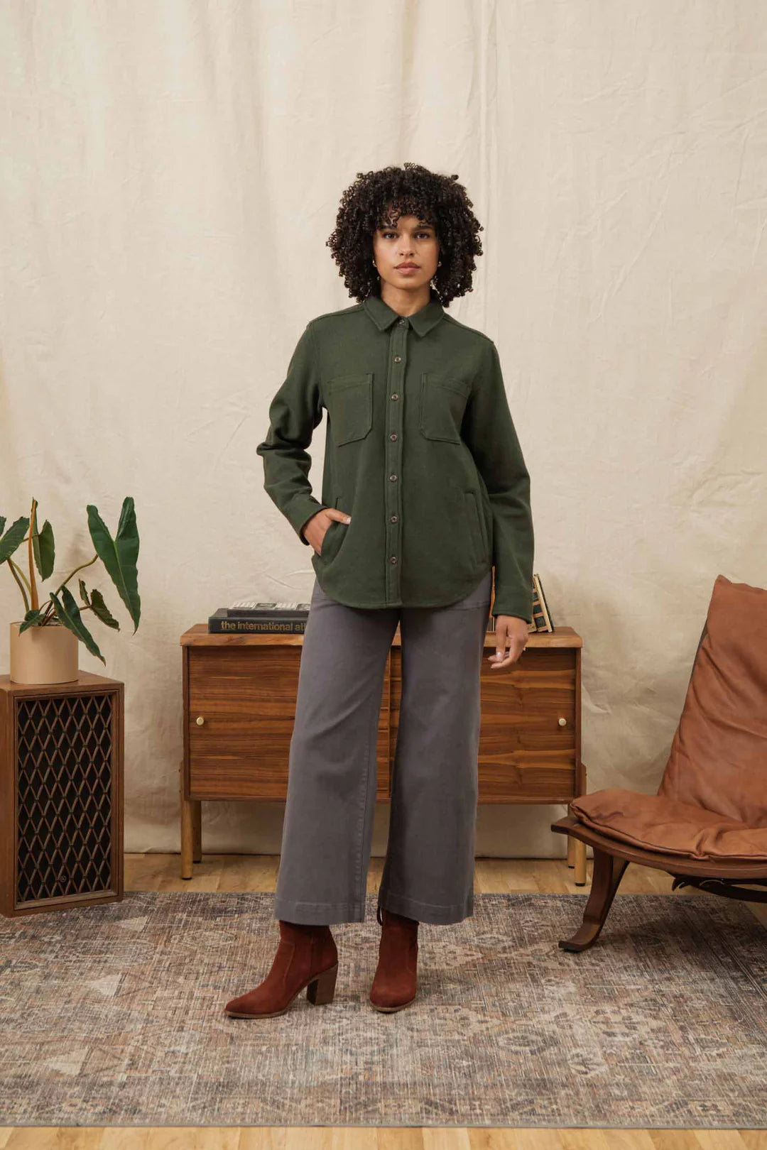 Dawson Overshirt Dark Sage