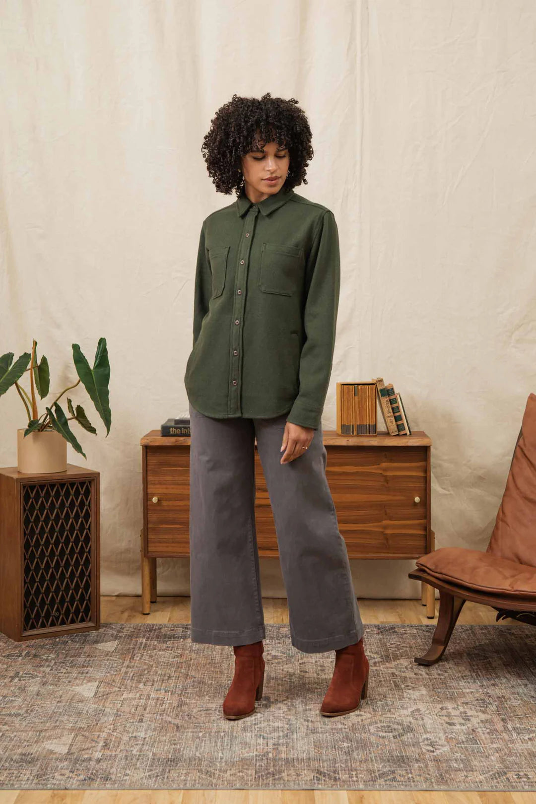 Dawson Overshirt Dark Sage