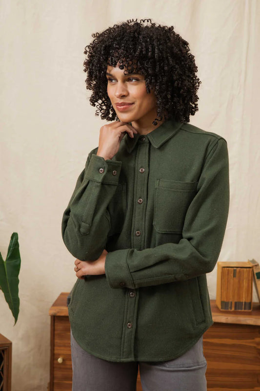 Dawson Overshirt Dark Sage