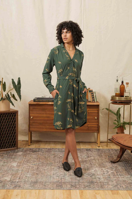Emery Shirt Dress / Woodland Bloom