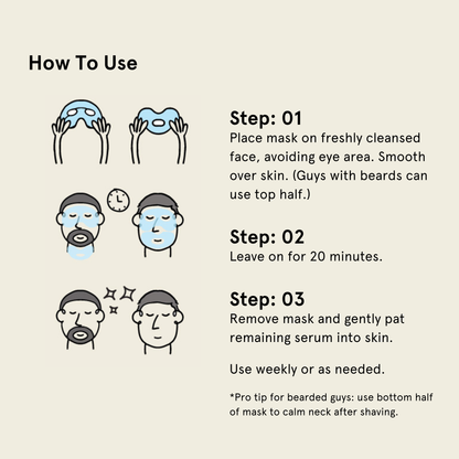 Bro Mask - Hydrogel Sheet Mask (4 Pack)