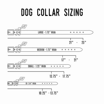 Leather Dog Collar - Classic