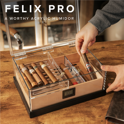 Felix Pro Tupperdor - Acrylic Humidor