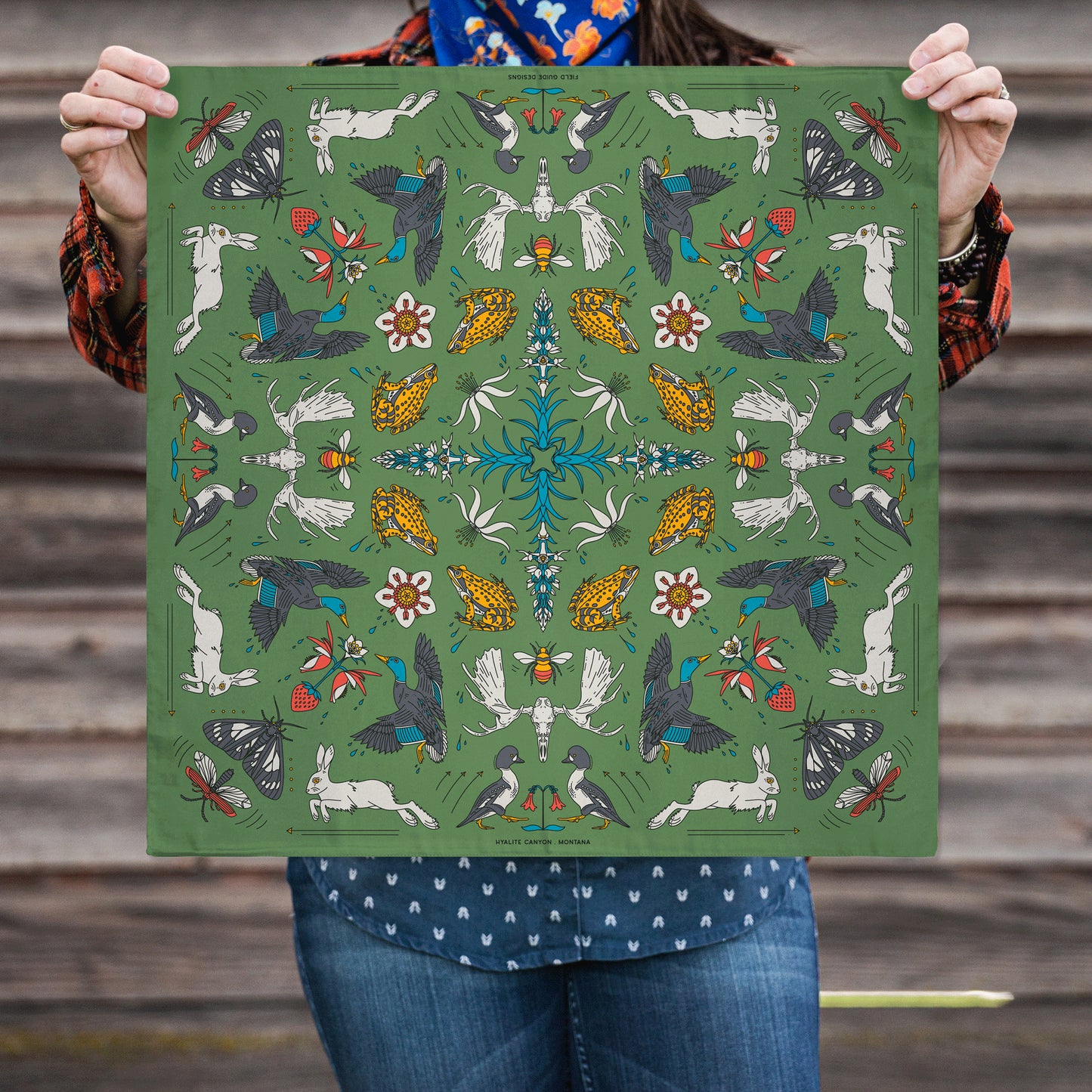 Hyalite Canyon - Bozeman, Montana - Landmark Bandana