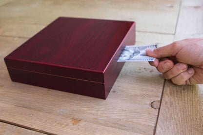 Desktop Analog Cherry Humidor
