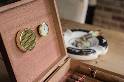 Desktop Analog Cherry Humidor